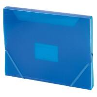 Trieur extensible Office Depot 6 compartiments A4 Bleu transparent Polypropylène