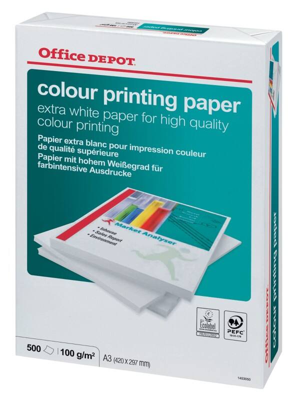 Papier imprimante Colour Printing A3 Office Depot Blanc 100 g m