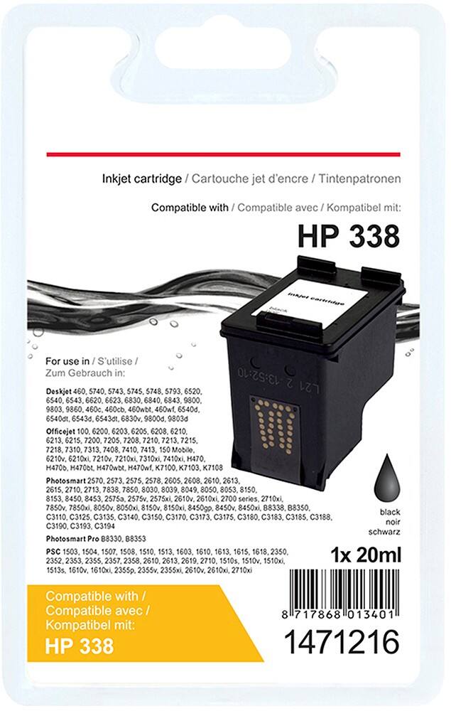 Cartouche jet d'encre Office Depot Compatible HP 338 Noir C8765EE