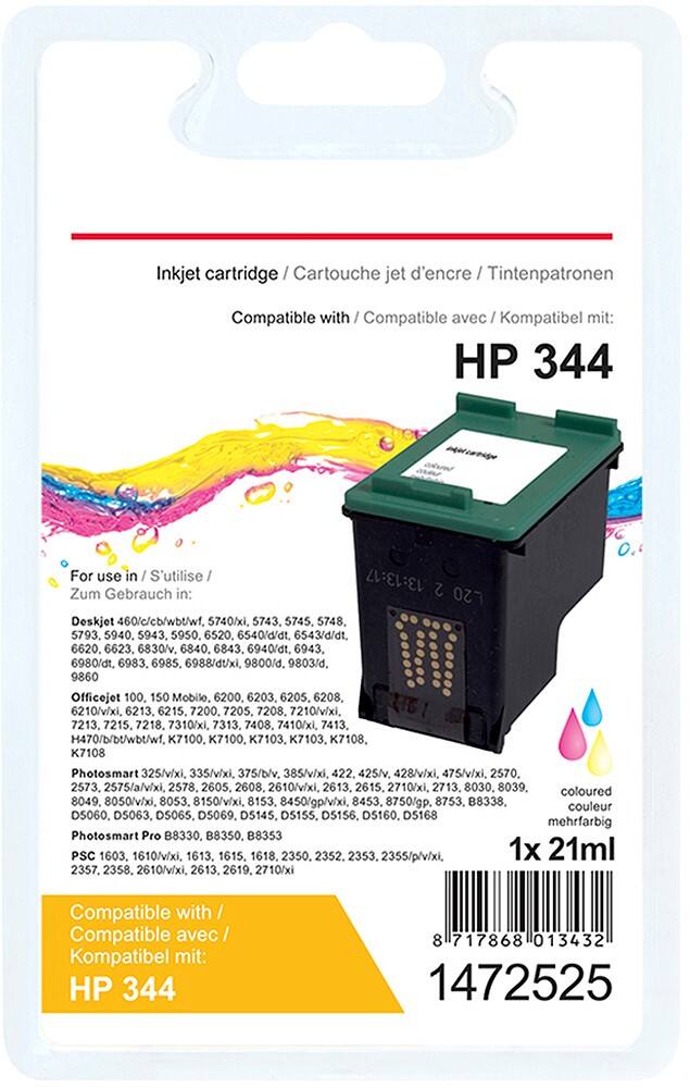 Cartouche jet d'encre Office Depot Compatible HP 344 3 Couleurs C9363EE