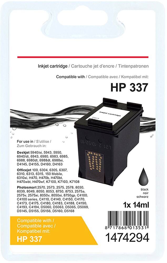 Cartouche jet d'encre Office Depot Compatible HP 337 Noir C9364EE