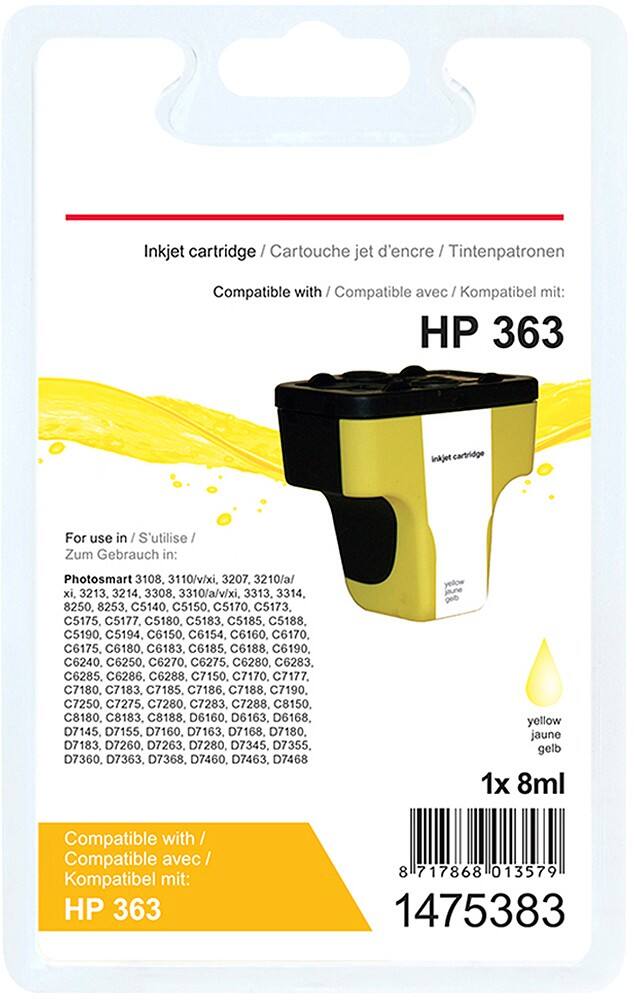 Cartouche jet d'encre Office Depot Compatible HP 363 Jaune C8773EE
