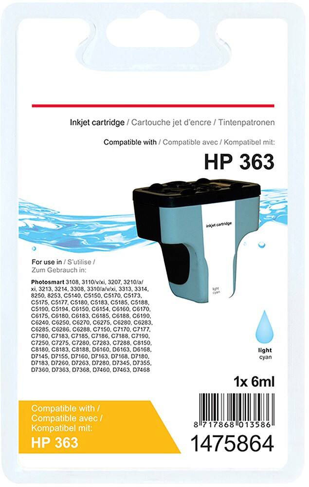 Cartouche jet d'encre Office Depot Compatible HP 363 Cyan 1475864