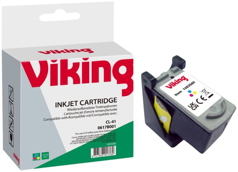 Cartouche jet d'encre Viking Compatible Canon CL-41 3 Couleurs