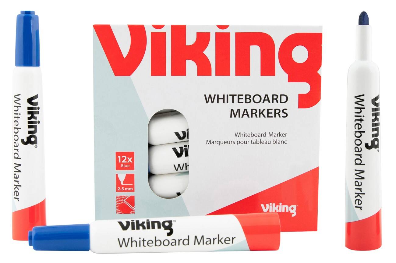 Marqueur pour tableau blanc Niceday WBM2.5 Ogive Bleu 12 Unités