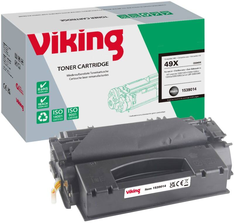 Toner Viking 49X compatible HP Q5949X Noir