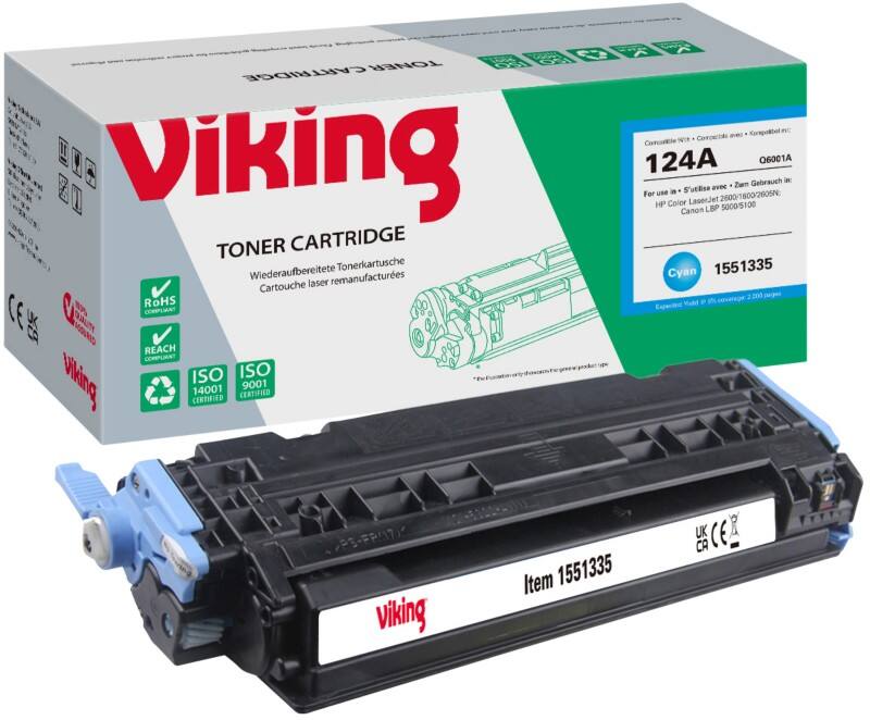 Toner Viking 124A compatible HP Q6001A Cyan