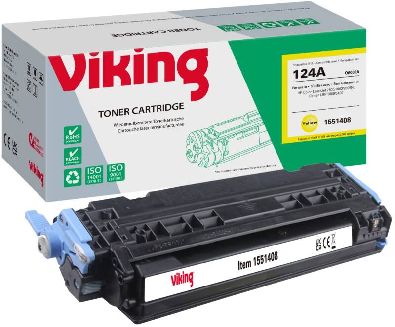 Toner Viking 124A compatible HP Q6002A Jaune