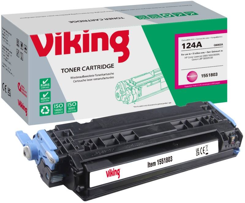 Toner Viking 124A compatible HP Q6003A Magenta