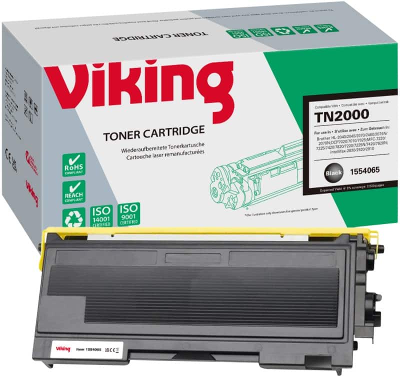Toner Viking compatible Brother TN-2000 Noir