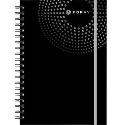 Cahier Foray Executive A4+ Quadrillé Reliure en spirale PP (Polypropylène) Noir Perforé 160 Pages 80 Feuilles