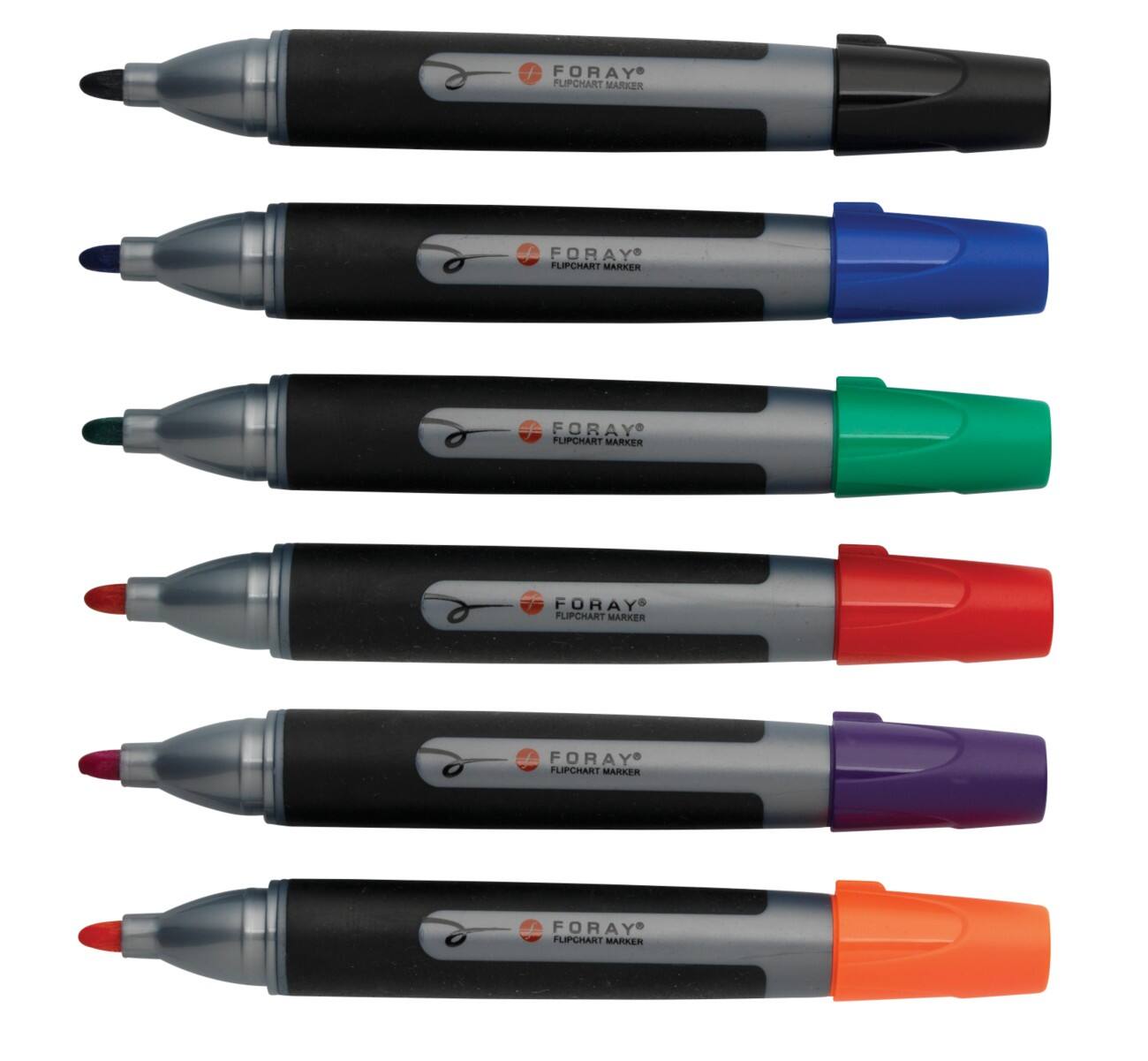 Marqueur pour chevalet de conférence Foray Ogive 3 mm Assortiment 6 Unités