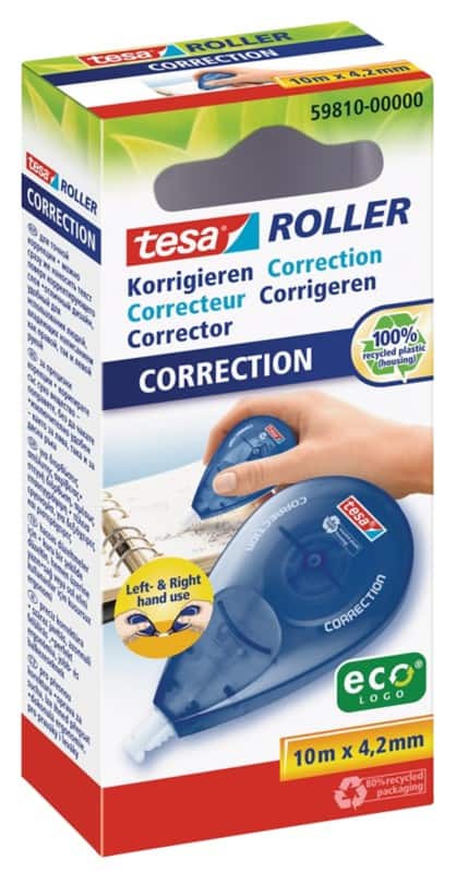 Ruban correcteur tesa tesaroller correction Rechargeable Horizontal 4,2 x 10 m