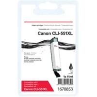 Cartouche jet d'encre Office Depot Compatible Canon CLI-551BK XL Noir