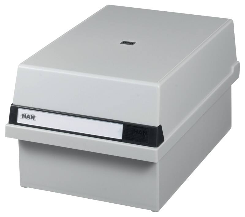 Boîtes pour cartes de visite HAN 955-11 Gris clair pour 1300 Cartes 23,5 x 36 x 19 cm