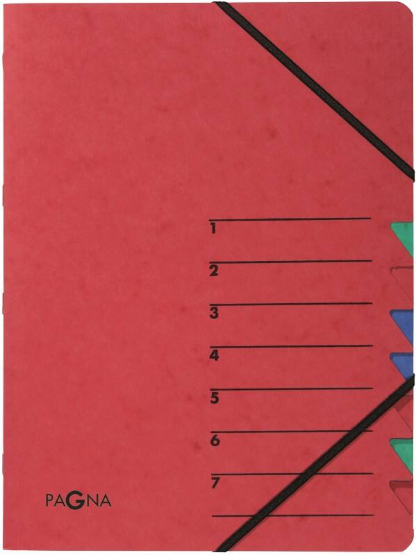 Trieur PAGNA 24061-01 Carton A4 Rouge
