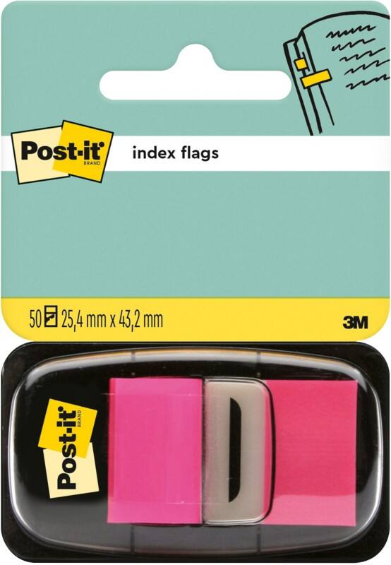 Index adhésifs Post-it Rose 50 Bandes