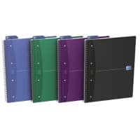 Cahier à spirales OXFORD Office Essentials A4+ Assortiment Couverture laminée Quadrillé 90 feuilles