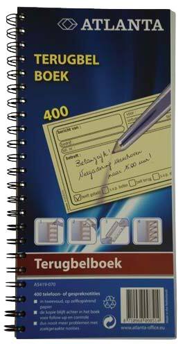 Bloc-notes téléphone Djois Atlanta non Spécial 14 x 29,7 cm 200 feuilles 200 feuilles