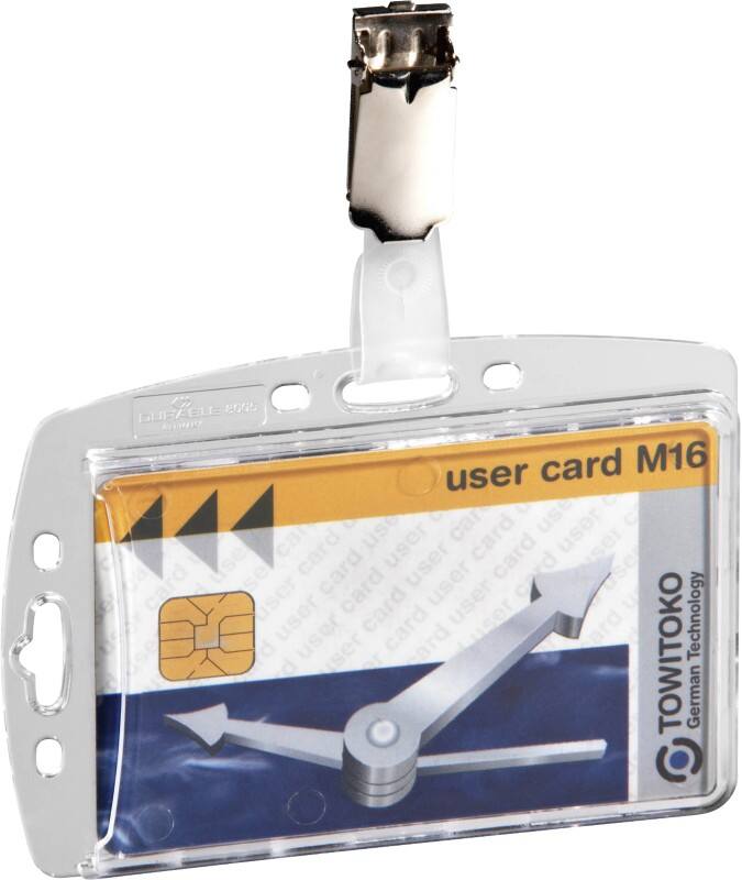 Badge nominatif DURABLE avec Clip 8005-19 5,4 x 8,5 cm 25 Unités