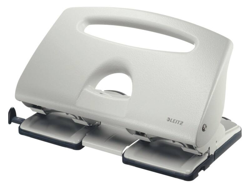 Perforateur Leitz 4 Perforations Métal 40 Feuilles 5132 Gris