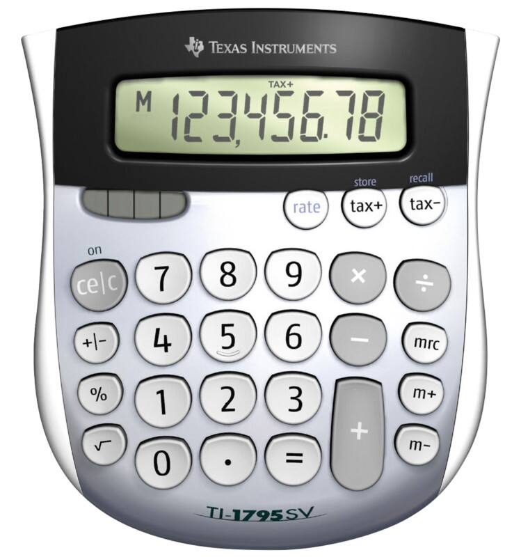 Calculatrice de poche Texas Instruments TI-1795SV 8 chiffres Gris