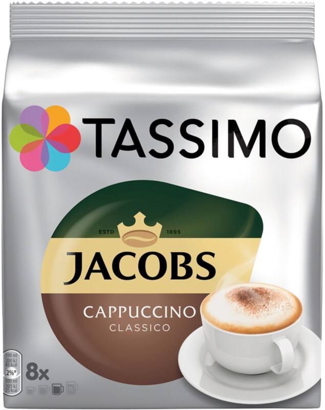 Capsules de café Tassimo Caféiné 32,5 g 8 unités