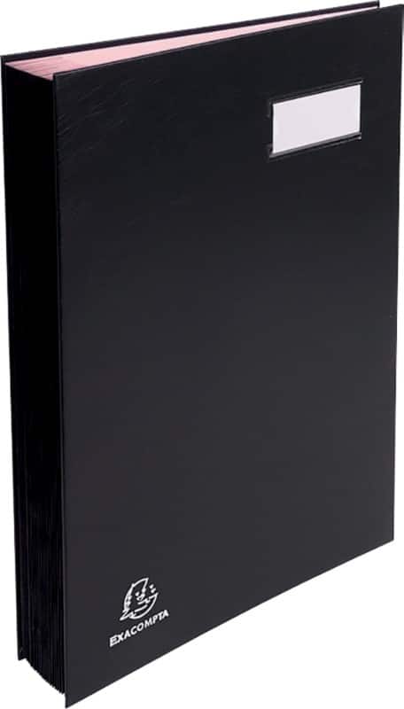 Parapheur Exacompta Direction A4 Noir PVC 24 x 35 cm