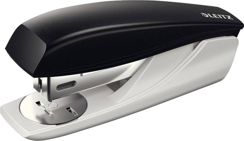 Agrafeuse Leitz NeXXt 5501 Demi bande 25 Feuilles Noir 24/6, 26/6 Métal, Plastique