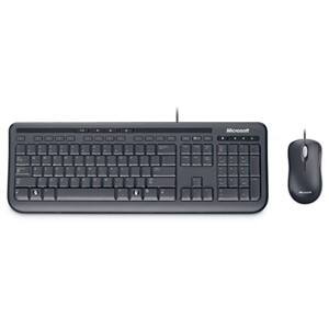 Ensemble clavier et souris Microsoft Souris filaire QWERTZ Noir 600