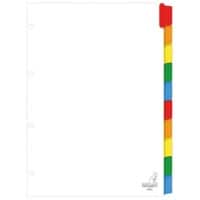 Intercalaires numériques KANGARO PK410 carton 190 g/m² A4 10 intercalaires Blanc