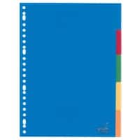 Intercalaires KANGARO Vierge A4 Assortiment 5 intercalaires Polypropylène Rectangulaire 23 Perforations A405FM