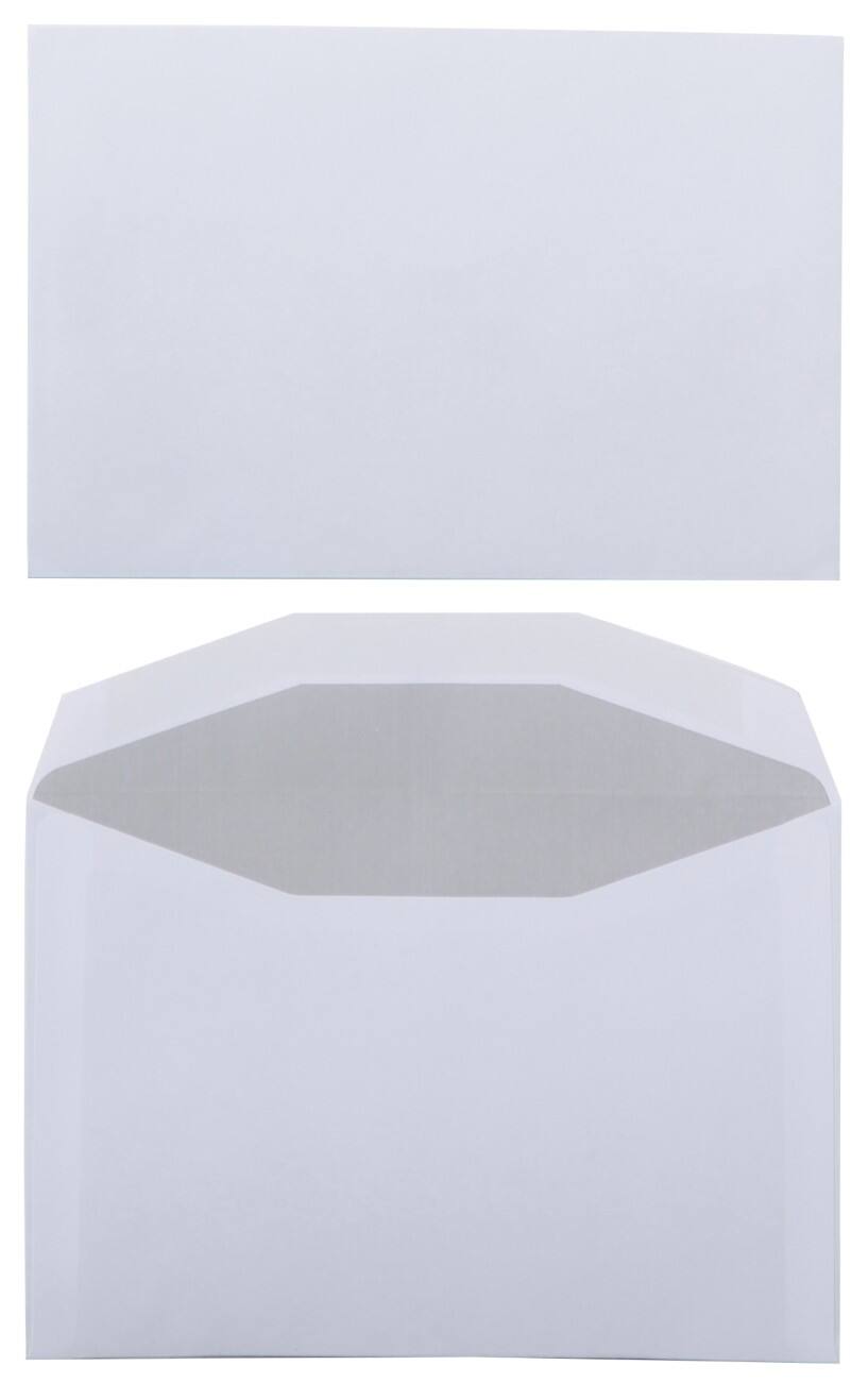 Enveloppes Office Depot C6 80 g/m² Blanc Sans Fenêtre Gommée 500 Unités