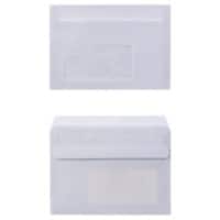 Enveloppes Office Depot Avec fenêtre C6 162 (l) x 114 (h) mm Autocollante Blanc 80 g/m² 1000 Unités