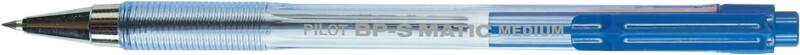 Stylo-bille Pilot BP-S Matic Rétractable Bleu 0,4 mm Moyen Conique Rechargeable