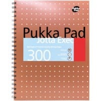 Cahier Pukka Pad Metallic Executive A4 Ligné Reliure spirale Carton Cuivre Perforé 300 pages 150 feuilles 3 unités