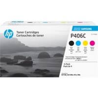 Toner CLT-P406C D'origine Samsung Noir, cyan, magenta, jaune Multipack 4 Unités