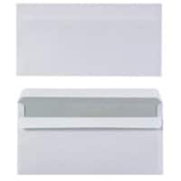 Enveloppes Office Depot Sans fenêtre DL 220 (l) x 110 (h) mm Autocollante Blanc 80 g/m² 1 000 Unités