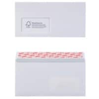 Enveloppes Office Depot Avec fenêtre DL 220 (l) x 110 (h) mm Bande adhésive Blanc 100 g/m² 500 Unités