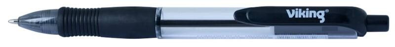 Stylo-bille Viking Comfort RT-M Rétractable Noir 0,3 mm Moyen