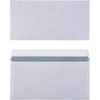 Enveloppes Office Depot Sans fenêtre DL 220 (l) x 110 (h) mm Bande adhésive Blanc 80 g/m² 1 000 Unités