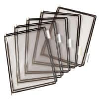 Panneau d'affichage Djois 114007 Noir A4 2 vues A4/panneau Fil en plastique et acier 24,7 x 5 x 39 cm 10 unités