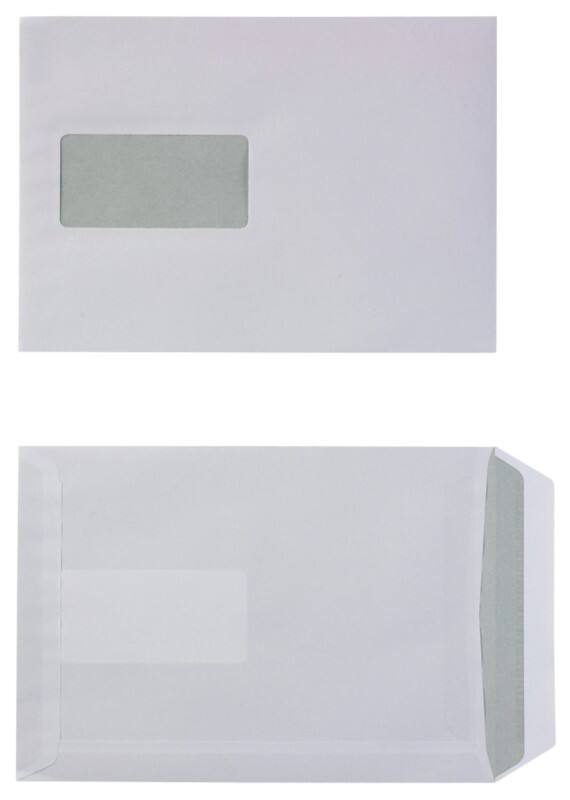 Enveloppes Viking Avec Fenêtre C5 162 (L) x 229 (H) mm Autocollante Blanc 90 g/m² 500 Unités