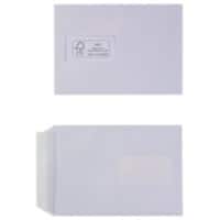 Enveloppes Office Depot Avec fenêtre C5 162 (l) x 229 (h) mm Bande adhésive Blanc 100 g/m² 500 Unités