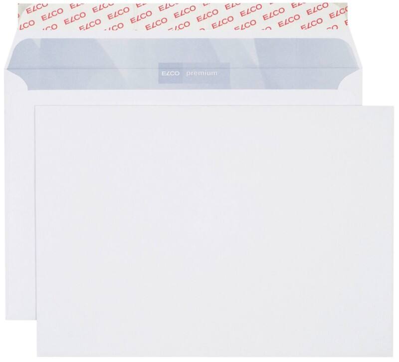Enveloppes Elco Premium Sans fenêtre B5 250 (l) x 176 (h) mm Bande adhésive Blanc 100 g/m² 500 Unités