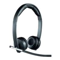 Casque audio Logitech H820E Sans fil Binaural USB Chargeur Connexion DECT Avec microphone Noir