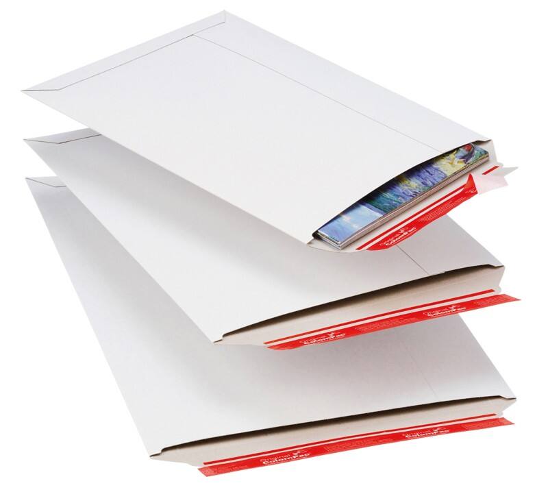 Enveloppe ColomPac Bande adhésive Blanc 455 (l) x 30 (h) mm Sans Fenêtre 425 g/m² 20 unités