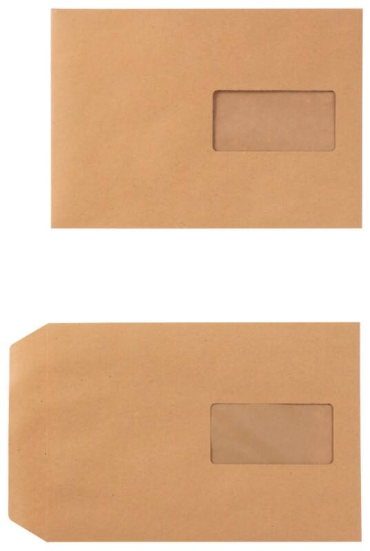 Enveloppes Viking C5 90 g/m² Avec fenêtre Autocollante Brun 229 (l) x 162 (h) mm 500 Unités