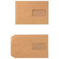 Enveloppes Office Depot C5 90 g/m² Avec fenêtre Autocollante Brun 229 (l) x 162 (h) mm 500 Unités