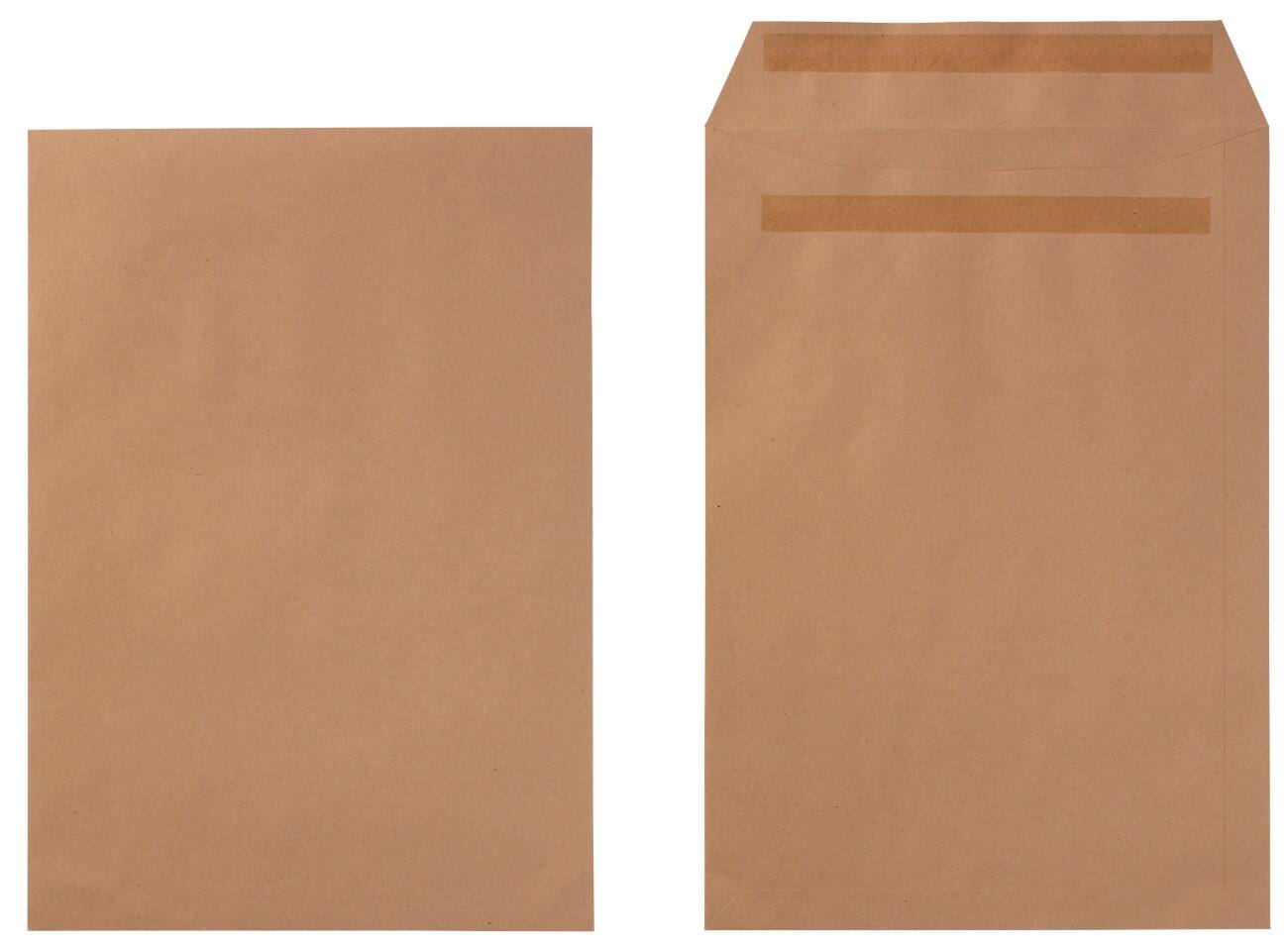 Enveloppes Office Depot C4 229 x 324mm Bande adhésive 90 g/m² Brun 250 Unités